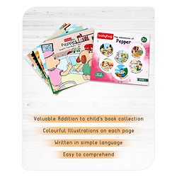 Babyhug Story Book of Mr. Pepper's New Learnings, Activities, and Behaviors, Set of 6 - English
