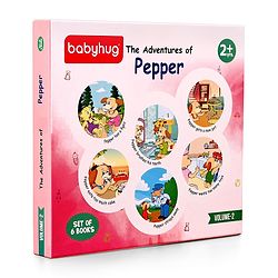 Babyhug Story Book of Mr. Pepper's New Learnings, Activities, and Behaviors, Set of 6 - English