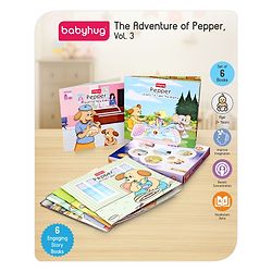 Babyhug Story Book of Mr. Pepper's Daily Activities & Learnings, Set of 6 - English