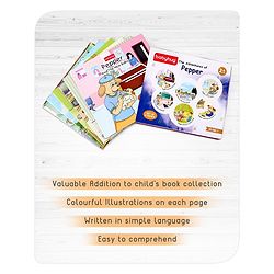 Babyhug Story Book of Mr. Pepper's Daily Activities & Learnings, Set of 6 - English