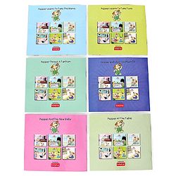 Babyhug Story Book of Mr. Pepper's Daily Activities & Learnings, Set of 6 - English