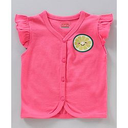 Babyhug Anti Bacterial Cap Sleeves Vests Pack of 5 - Multicolour