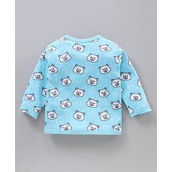 Babyhug Full Sleeves Antibacterial Vests Pack of 3 - Green Blue