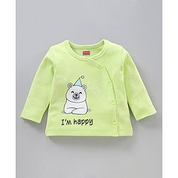 Babyhug Full Sleeves Antibacterial Vests Pack of 3 - Green Blue