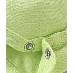 Babyhug 100% Cotton Full Sleeves Striped Onesies Bear Print Pack of 3 - Green Blue White