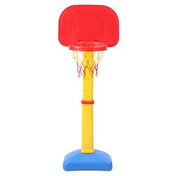 Babyhug Basket Ball Play Set With Adjustable Stand - Red & Yellow