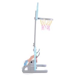 Babyhug 3-in-1 Multi-Activity Playset -Blue | Mini-Athlete Design Combining Basketball, Football & Ring-Toss Zones | Builds Motor Skills & Coordination | BIS Certified