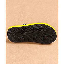 Cute Walk by Babyhug Flip Flops With Back Strap Mickey Mouse Print - Yellow