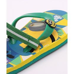 Cute Walk by Babyhug Flip Flops Minion Print - Yellow