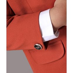 Babyhug 3 Piece Full Sleeves Party Suit With Bow - Red White