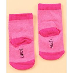 Cute Walk by Babyhug Anti Bacterial Ankle Length Socks Minnie Mouse Print Pack of 3 - Pink Blue