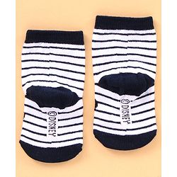 Cute Walk by Babyhug Cotton Blend Ankle Length Anti Bacterial Socks Mickey Mouse Design Pack of 3 - Grey Red