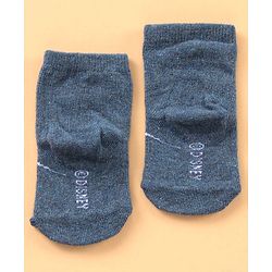 Cute Walk by Babyhug Cotton Blend Ankle Length Anti Bacterial Socks Mickey Mouse Design Pack of 3 - Grey Red