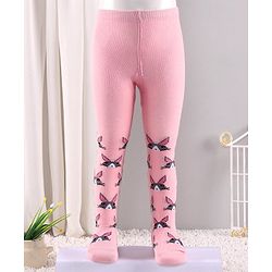 Cute Walk by Babyhug Antibacterial Mouse Design Footed Tights - Pink