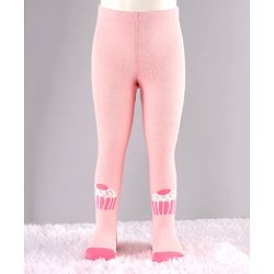 Cute Walk by Babyhug Antibacterial Solid Footed Tights Pack of 2 - Pink
