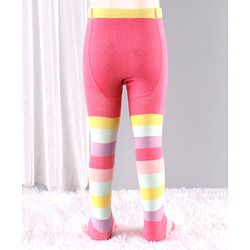 Cute Walk by Babyhug Antibacterial Solid Footed Tights Pack of 2 - Pink