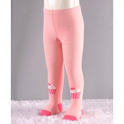 Cute Walk by Babyhug Antibacterial Solid Footed Tights Pack of 2 - Pink