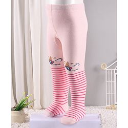 Cute Walk by Babyhug Anti Bacterial Tights Unicorn Design - Pink