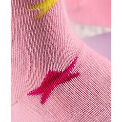 Cute Walk by Babyhug Antibacterial Solid Footed Tights - Pink