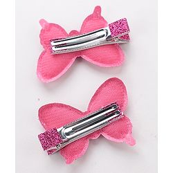 Babyhug Free Size Bow and Butterfly Clips Set of 6 - Multicolor