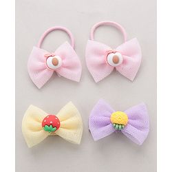 Babyhug Hair Clips & Rubber Band Combo - Multicolor