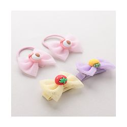 Babyhug Hair Clips & Rubber Band Combo - Multicolor