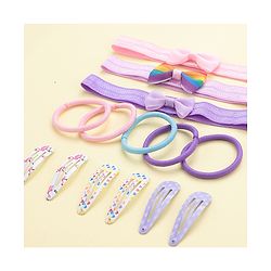 Babyhug Hair Accessories Combo Sets Free Size Pack Of 14 - Multicolor