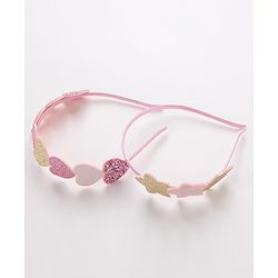 Babyhug Hair Bands Embellished Hearts and Stars Pack of 2- Multicolor