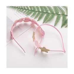 Babyhug Hair Bands Embellished Hearts and Stars Pack of 2- Multicolor