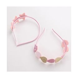 Babyhug Hair Bands Embellished Hearts and Stars Pack of 2- Multicolor