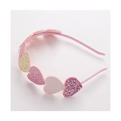Babyhug Hair Bands Embellished Hearts and Stars Pack of 2- Multicolor