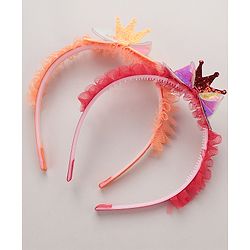 Babyhug Hair Bands- Red & Orange