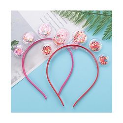 Babyhug Hair Bands- Red & Fuschia