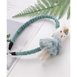 Babyhug Hair Band With Doll Applique - Light Blue