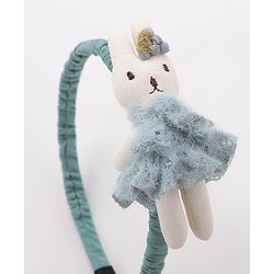 Babyhug Hair Band With Doll Applique - Light Blue
