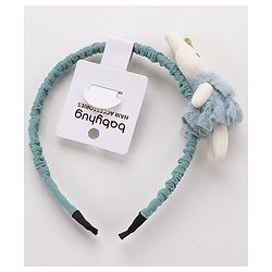 Babyhug Hair Band With Doll Applique - Light Blue