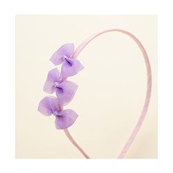 Babyhug Hair Bands With Bows Attached Pack of 2- Purple & Orange