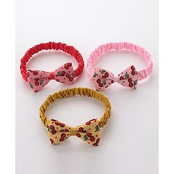 Babyhug Headbands Set of 3 - Multicolor