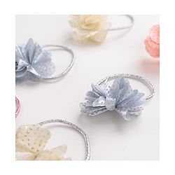 Babyhug Flower Applique Rubber Bands Pack of 6 - Multicolor
