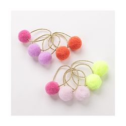 Babyhug Rubber Bands & Scrunchies Set of 10- Multicolor