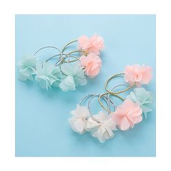 Babyhug Flower Applique Rubber Bands Pack of 10 - Multicolor