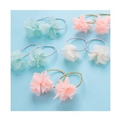 Babyhug Flower Applique Rubber Bands Pack of 10 - Multicolor