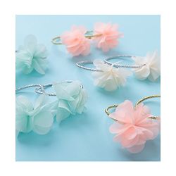 Babyhug Flower Applique Rubber Bands Pack of 10 - Multicolor