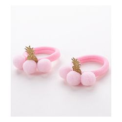 Babyhug Free Size Rubber Bands Set of 4 - Pink