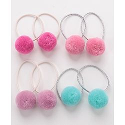 Babyhug Rubber Bands & Scrunchies Set of 8- Multicolor