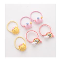 Babyhug Rubber Bands Pack of 6 - Multicolor