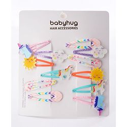 Babyhug Snap Clips Pack of 12 - Multicolor
