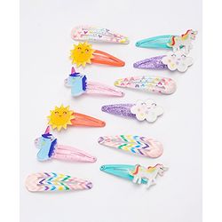 Babyhug Snap Clips Pack of 12 - Multicolor