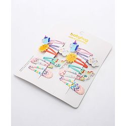 Babyhug Snap Clips Pack of 12 - Multicolor