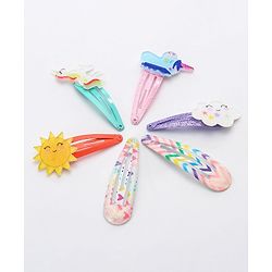 Babyhug Snap Clips Pack of 12 - Multicolor